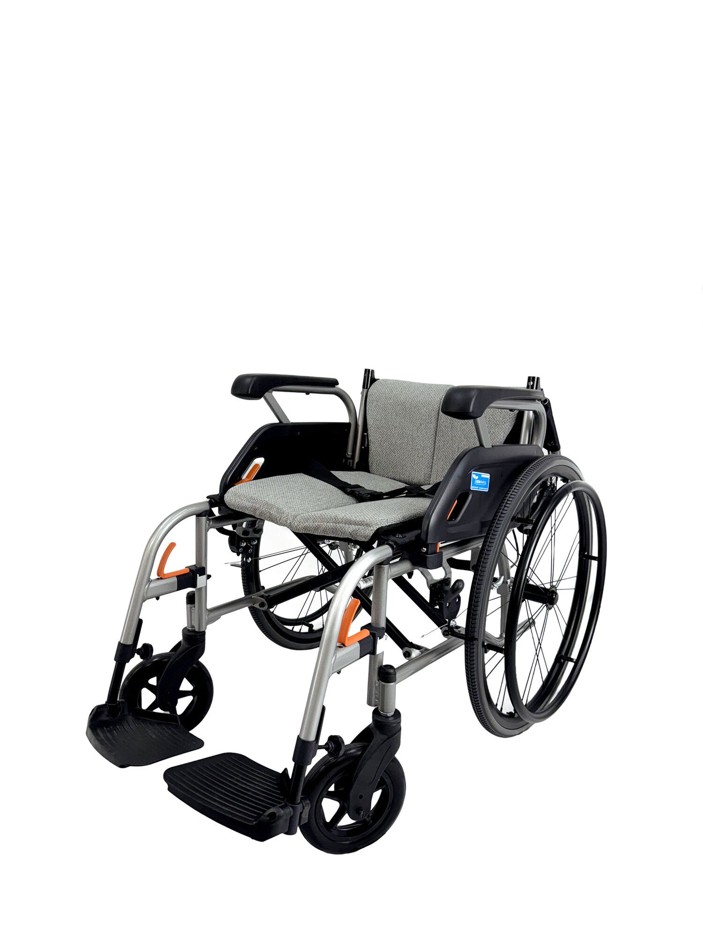 UltraRoll Lightweight Self-Propelled Wheelchair with Folding Frame, Quick-Release Wheels & Attendant Brakes