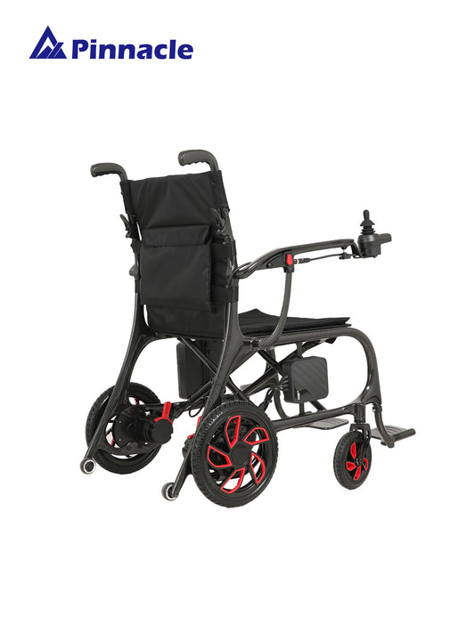 Featherlite Carbon Fibre Electric Wheelchair Ultra-Lightweight 13.8kg with Dual Motors & Foldable Design