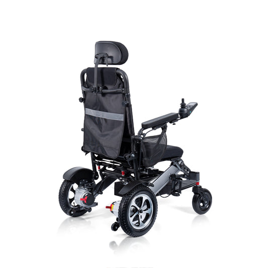 Navigator Max Automatic Folding Electric Wheelchair with Reclining Backrest, Remote Control & Suspension