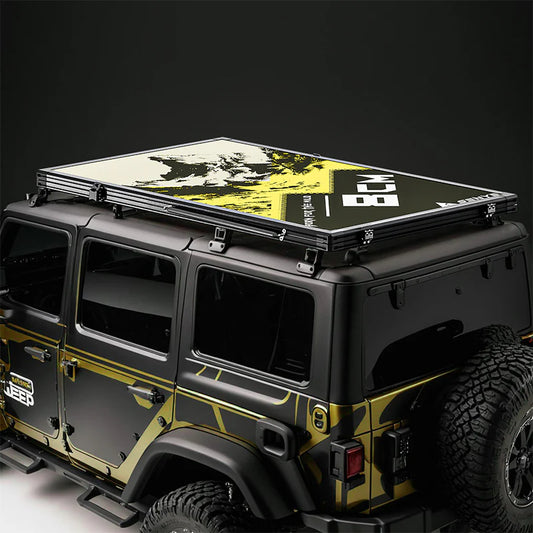 Ultra-Thin 8cm Hard Shell Roof Tent – Lightweight Aluminum Car Roof Tent for SUV & Off-Road Camping