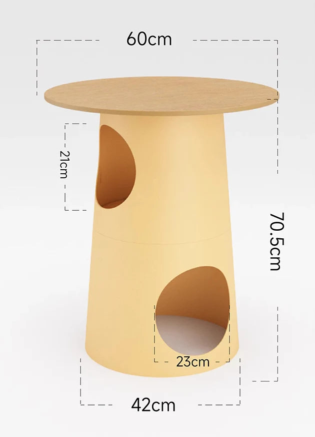 Pet-Friendly Multifunctional Side Table Cat Tree Furniture