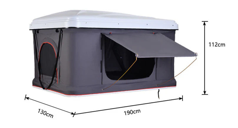 Vertical Roof Tent, Rainstorm Proof, Strong Wind Resistant – High-Intensity ABS Fast Lifting, Vehicle Self-Driving Tent