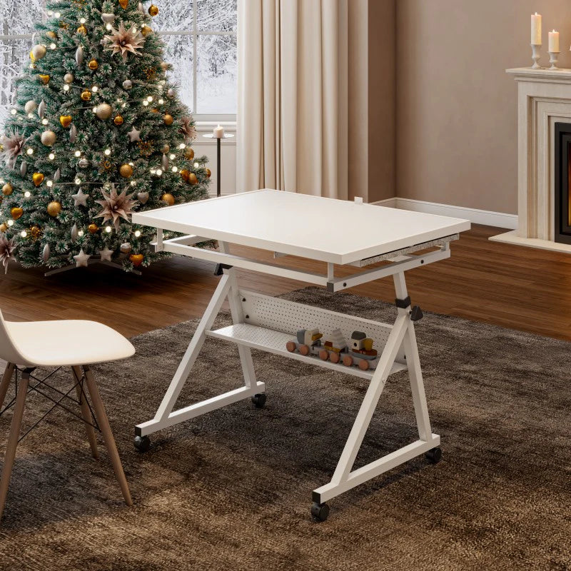 Urban Culture Homes 1500-Piece Jigsaw Puzzle Table with Metal Base & 4 Storage Trays | Adjustable Height & Angle