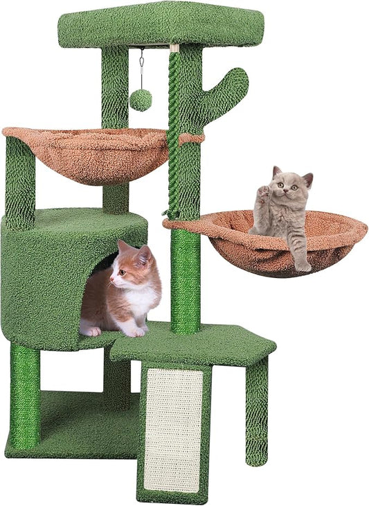 Cat Tree Tower with Scratching Posts | Multi-Level Activity Center