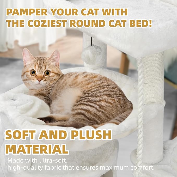 Cat Tree Tower with Scratching Posts | Multi-Level Activity Center