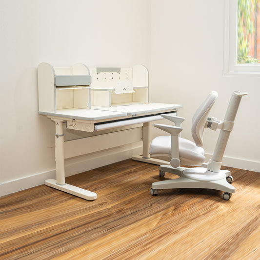 Kids 5-12 years Ergonomic Study Desk & Chair Set - Adjustable Height