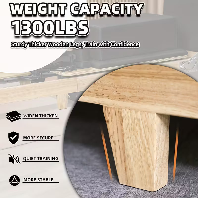 Foldable Wooden Pilates Reformer