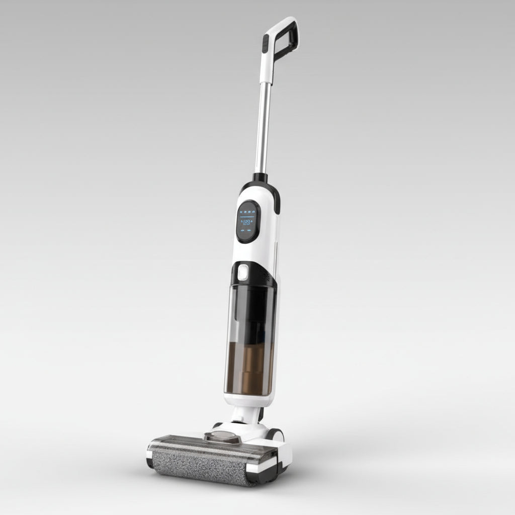 Handheld vacuum cleaner on a white background