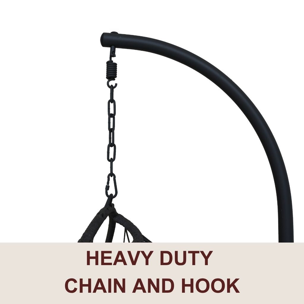 Modern Hanging Egg Chair with Waterproof Cushion