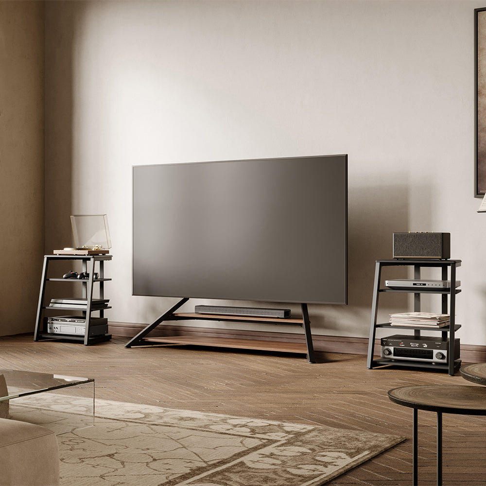 4-Tier Spatial Audio Rack — Compact Yet Capable Media Tower