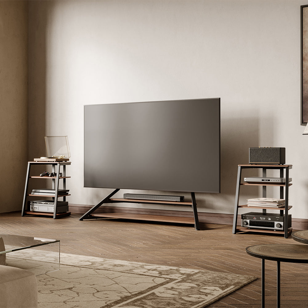 4-Tier Spatial Audio Rack — Compact Yet Capable Media Tower