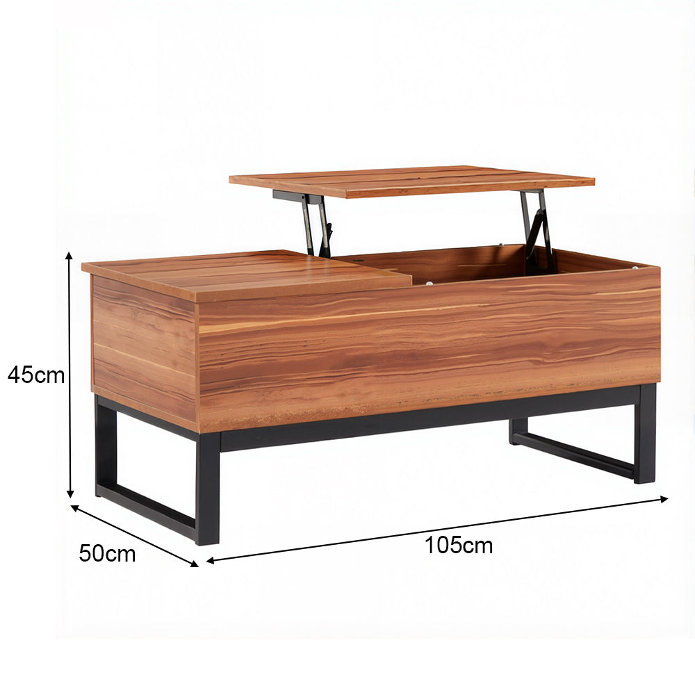 Dual Lift-Top Coffee Table — Two Independent Lift Surfaces & Hidden Storage