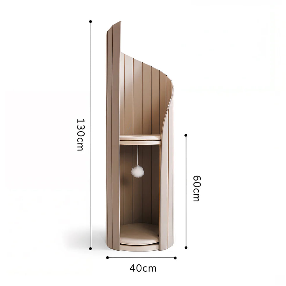 Lighthouse Cat Tree 130cm | Two-Tier Climbing Tower