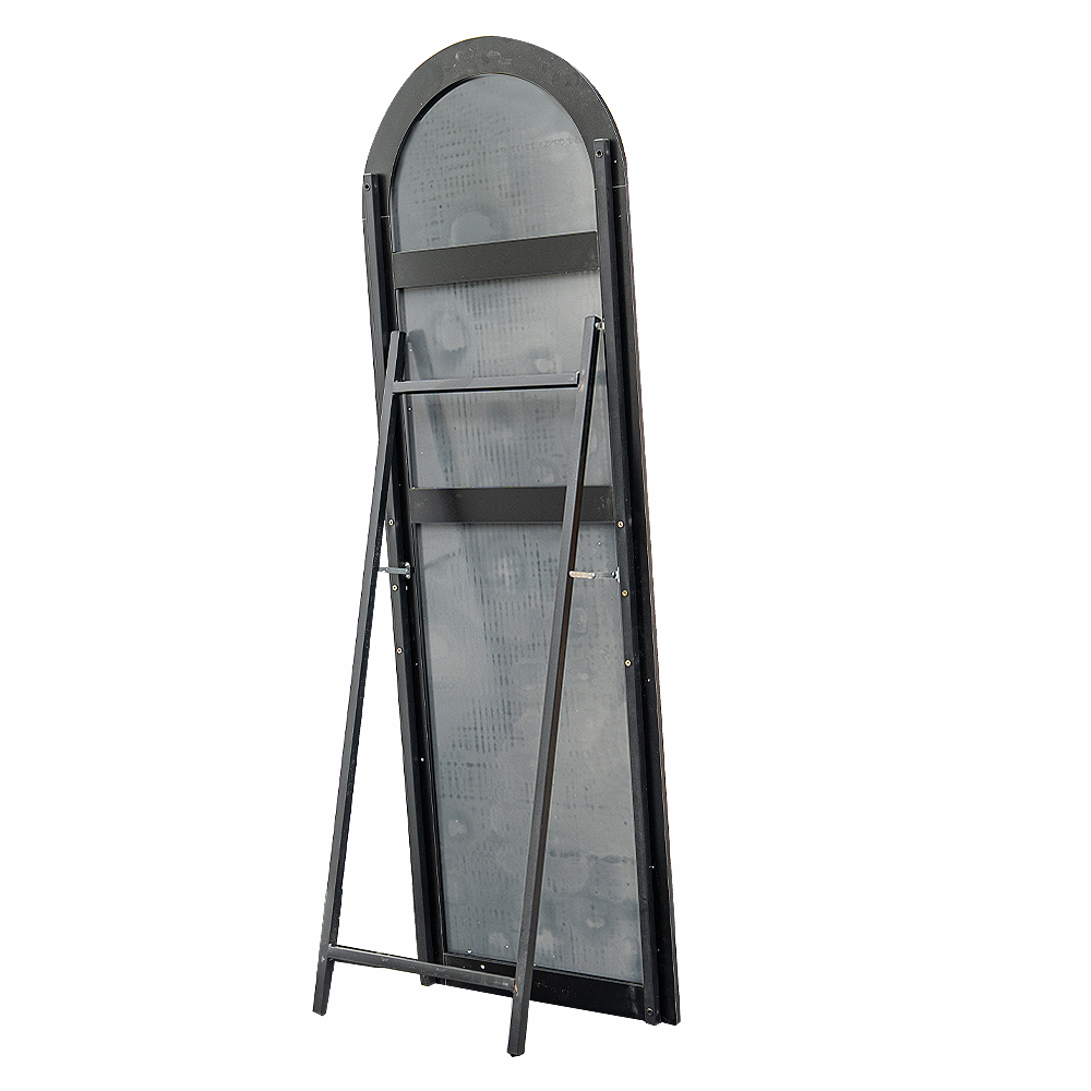Black Arch Full-Length Mirror - Back