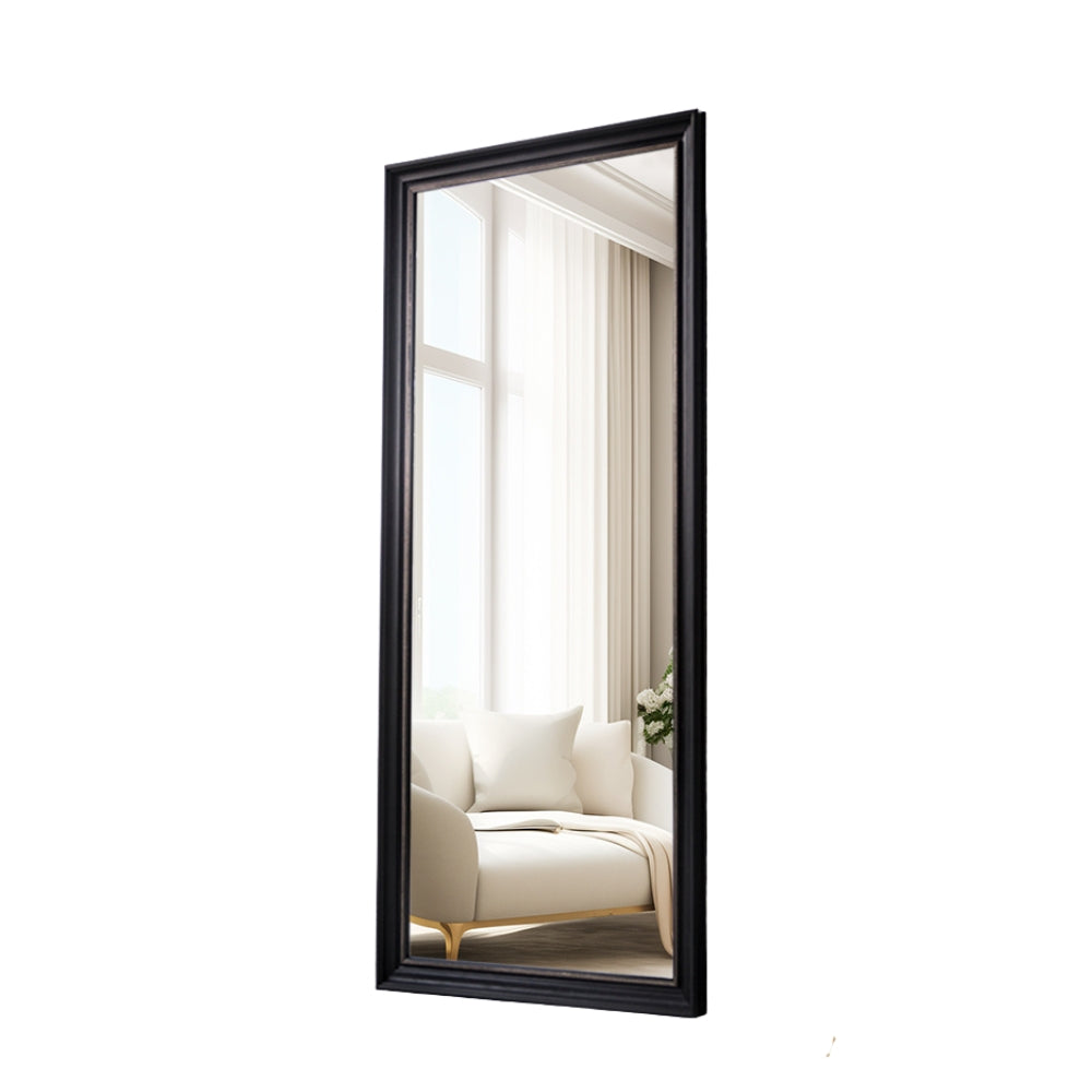 Prism Black Frame Full-Length Mirror - Side