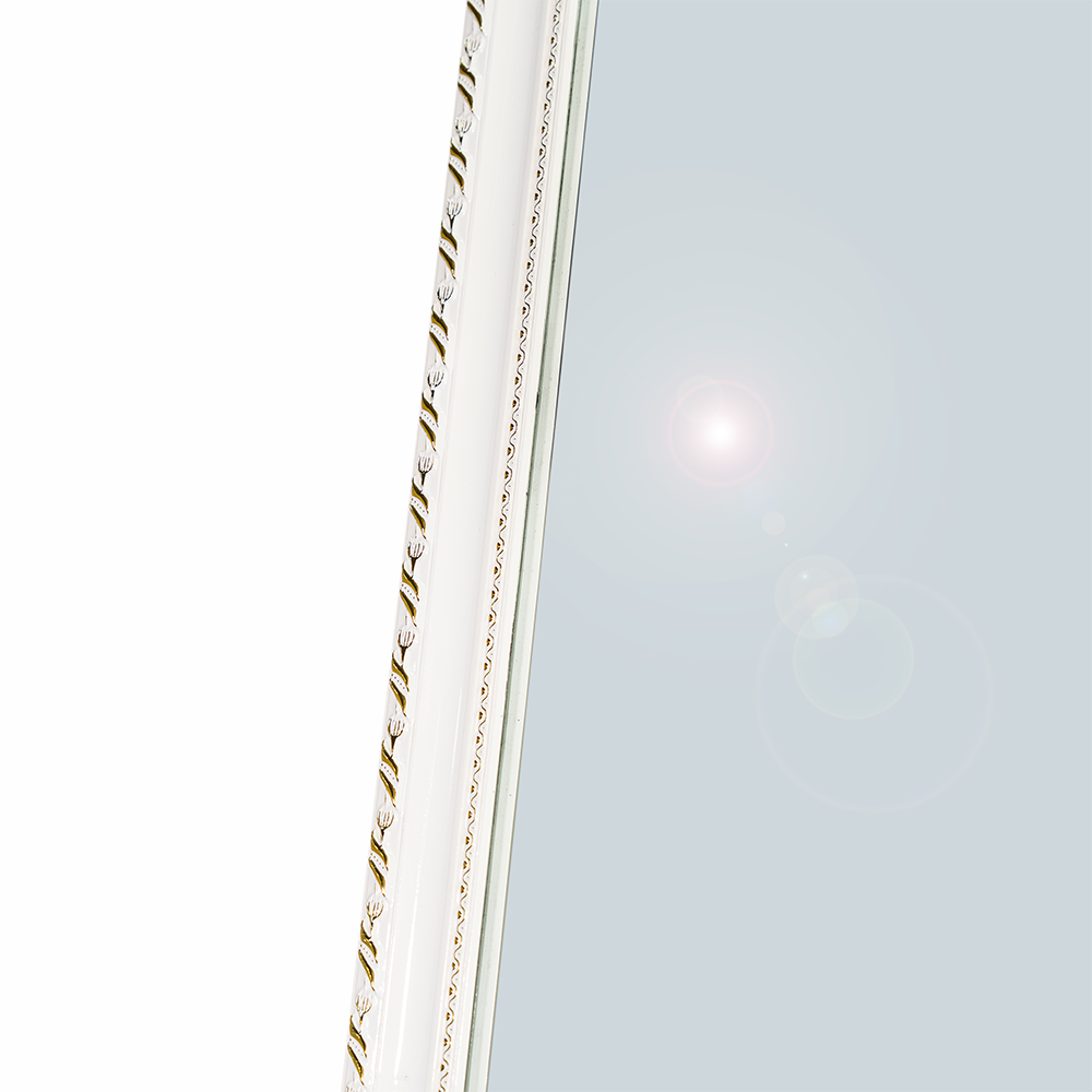 Champagne Plaster Full-Length Mirror - Detailed