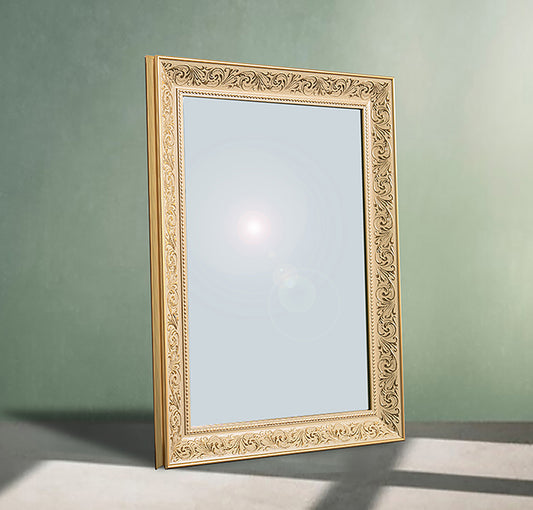 Baroque Beige Ornate Bathroom Mirror