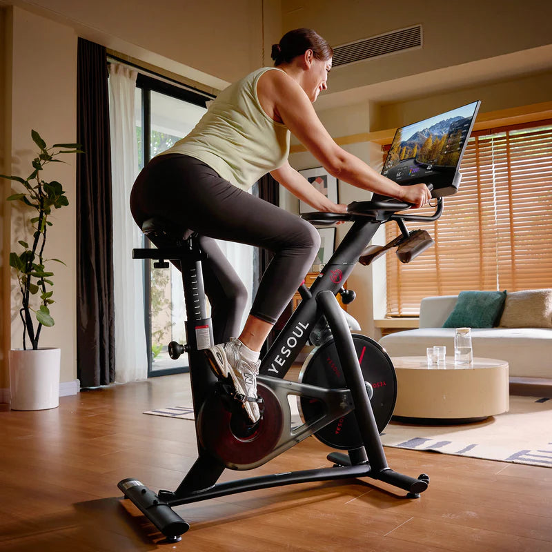 Smart Exercise Bike with 21.5” FHD Screen, Magnetic Resistance & App Connectivity