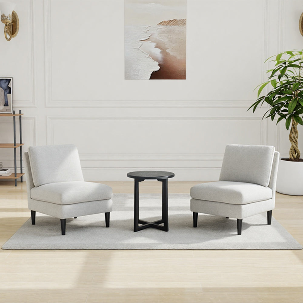 Classic-Style Functional Furniture Set — Elegant Lounge Duo with Round Table