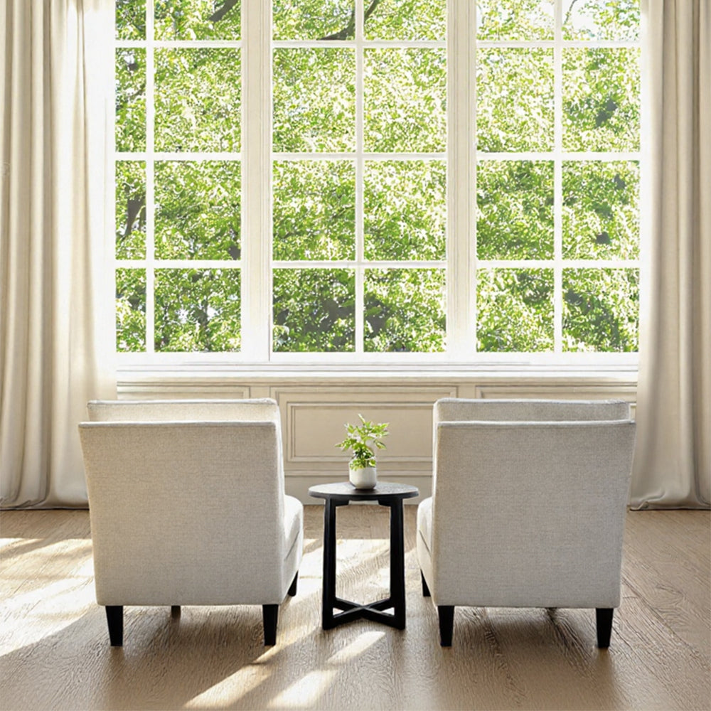 Classic-Style Functional Furniture Set — Elegant Lounge Duo with Round Table