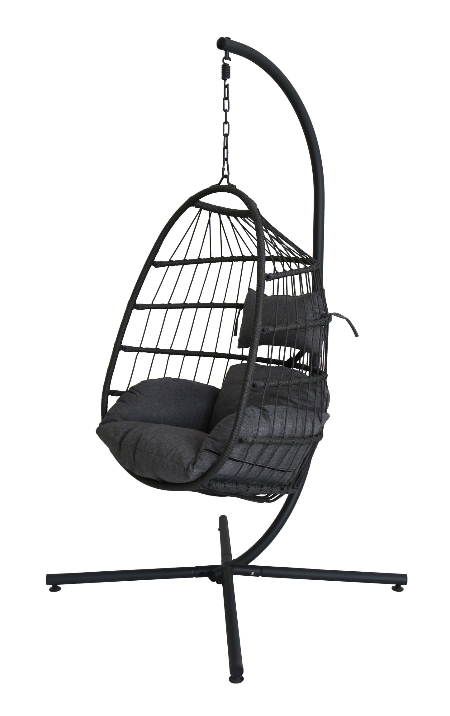 Modern Hanging Egg Chair with Waterproof Cushion