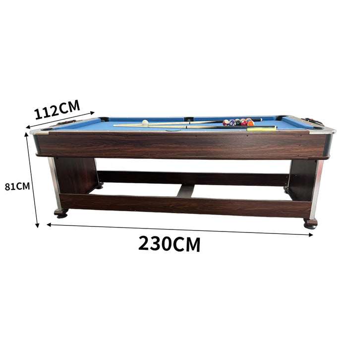 7ft 4-in-1 Convertible Game Table — Pool, Table Tennis, Air Hockey & Dining
