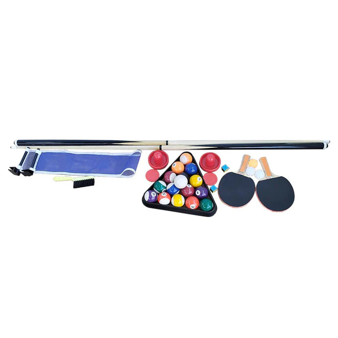 7ft 4-in-1 Convertible Game Table — Pool, Table Tennis, Air Hockey & Dining