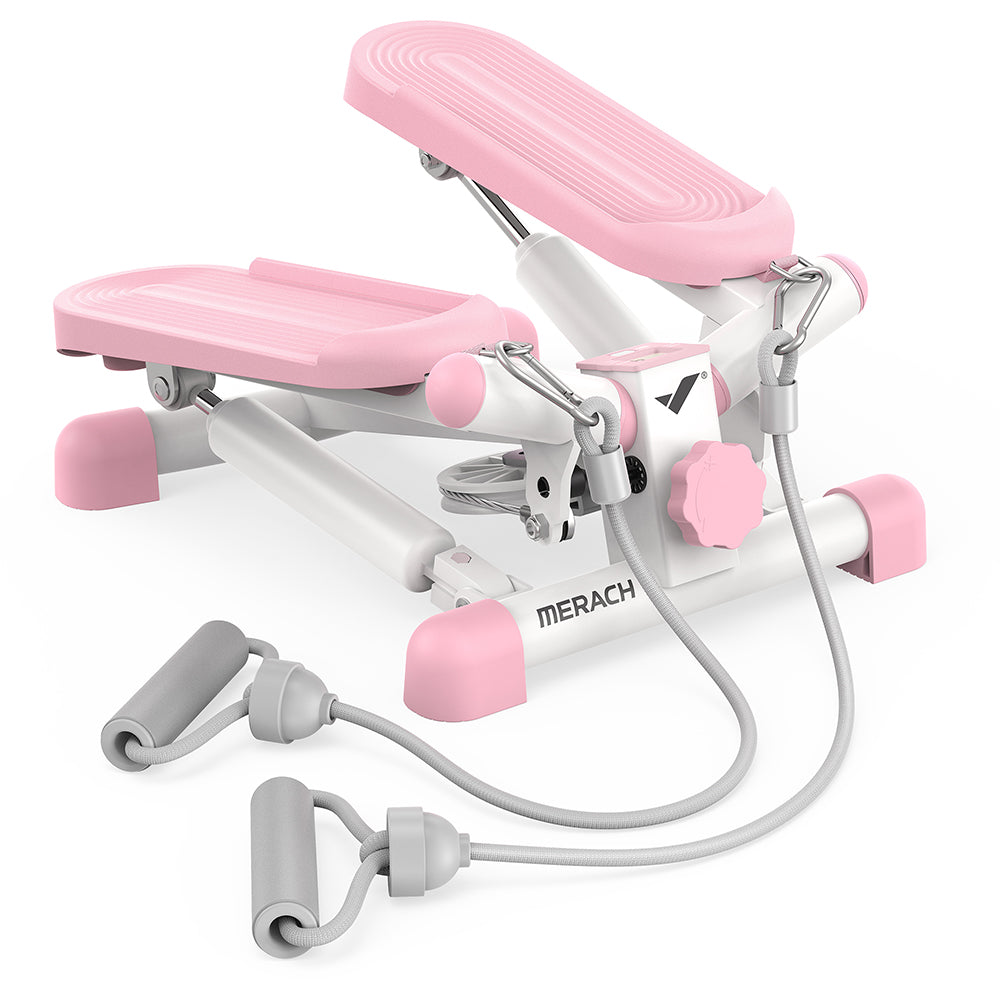 Compact Full-Body Mini Stepper — Twist & Step Motion with Bands