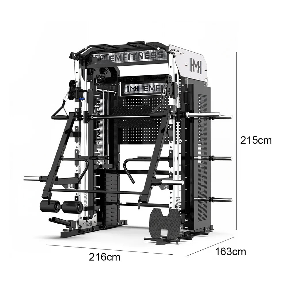 All-in-One Functional Trainer with Dual 100kg Weight Stacks – Commercial Strength Training System