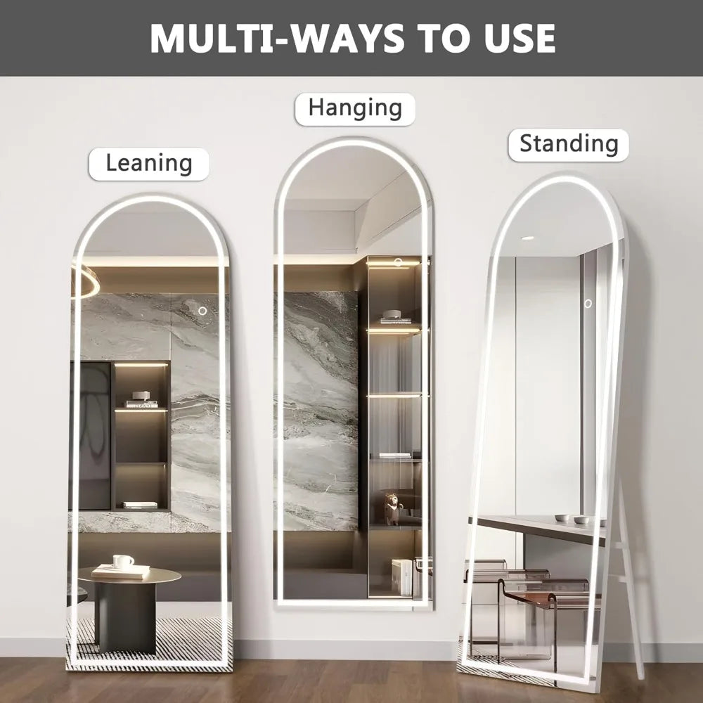 Crystal Arch LED Full-Length Mirror