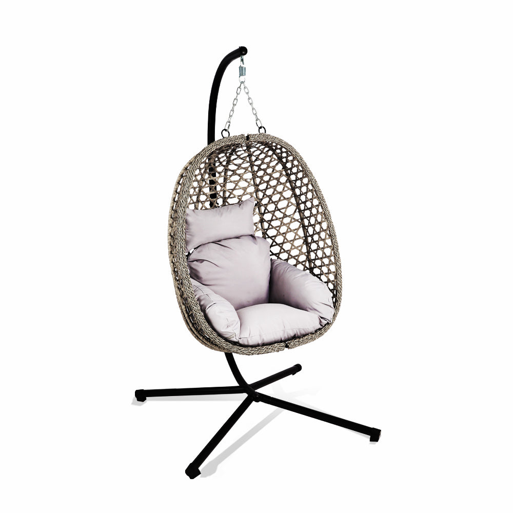 Serenity Hanging Egg Chair - Gray
