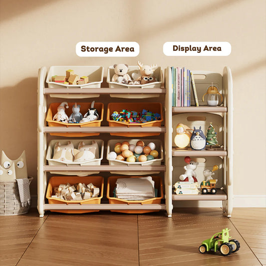 Urban Culture Homes Multi-Layer Storage Toy Organizer | HDPE Toy Storage Cabinet with Safety Design