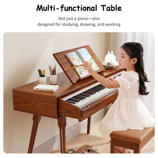 Betsy Solid Wood Cabinet 88 Key Full Size Weighted Digital Piano With Bench