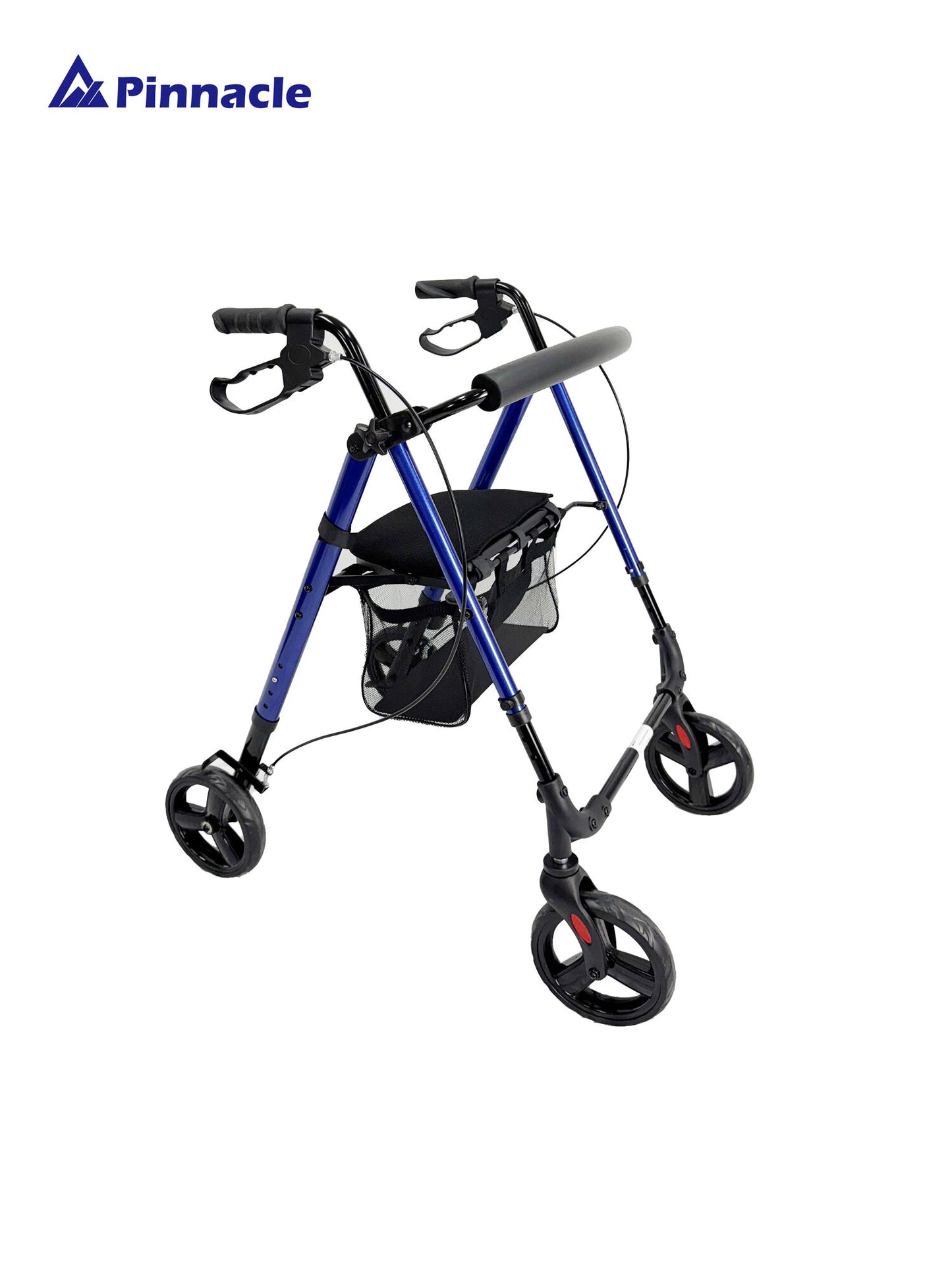 TriStride Rollator – Lightweight Foldable Walker with Seat & Brakes
