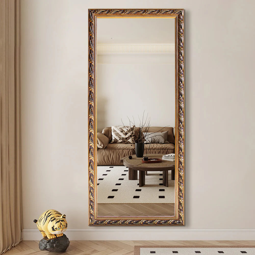 Elegant Gold Full-Length Mirror - 160 cm x 60 cm-FLM28