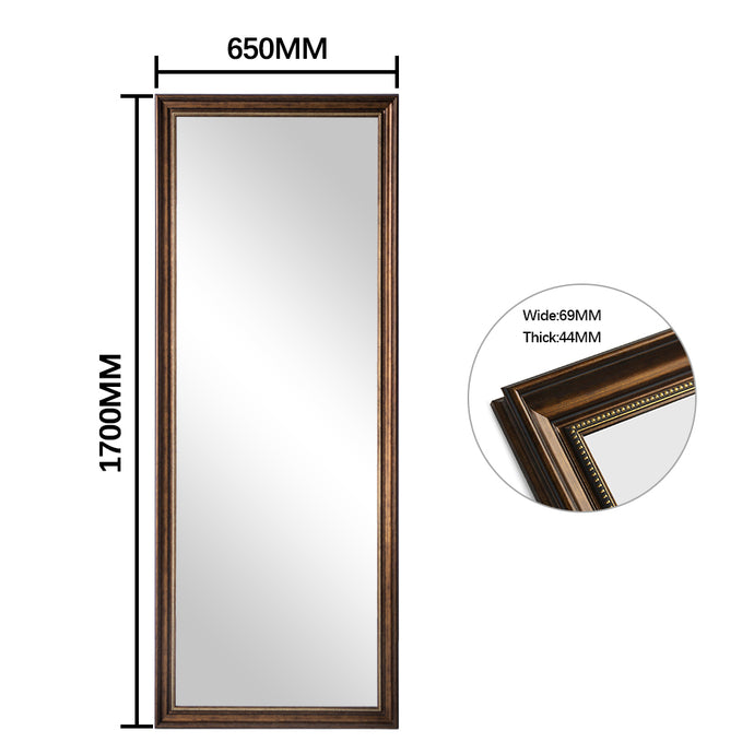 Bronze Elegant Full Length Mirror – 170x65cm