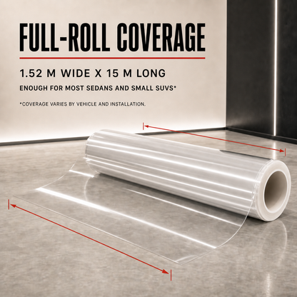 PPF full roll coverage 1.52m wide x 15m long