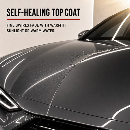Self-healing top coat on clear PPF