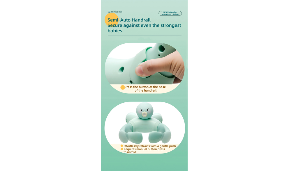 Wall-Mounted Baby Bath Stand - Ergonomic Hands-Free Bathing Solution