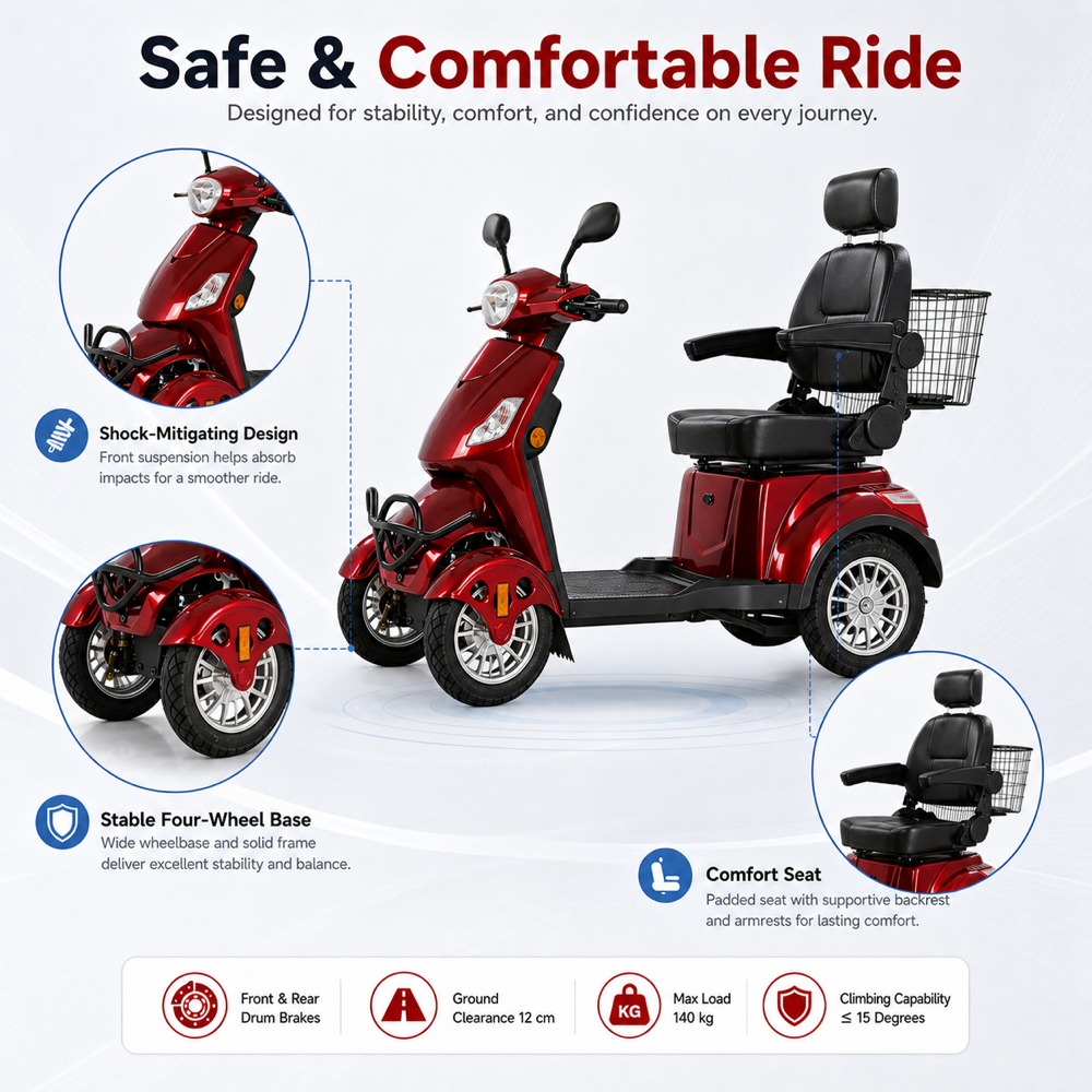 500W Mobility Scooter 60V 20A -escooter107