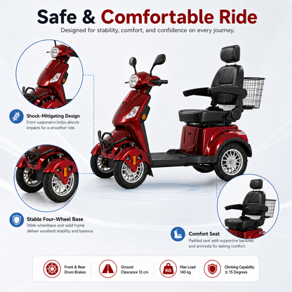 500W Mobility Scooter 60V 20A -escooter107