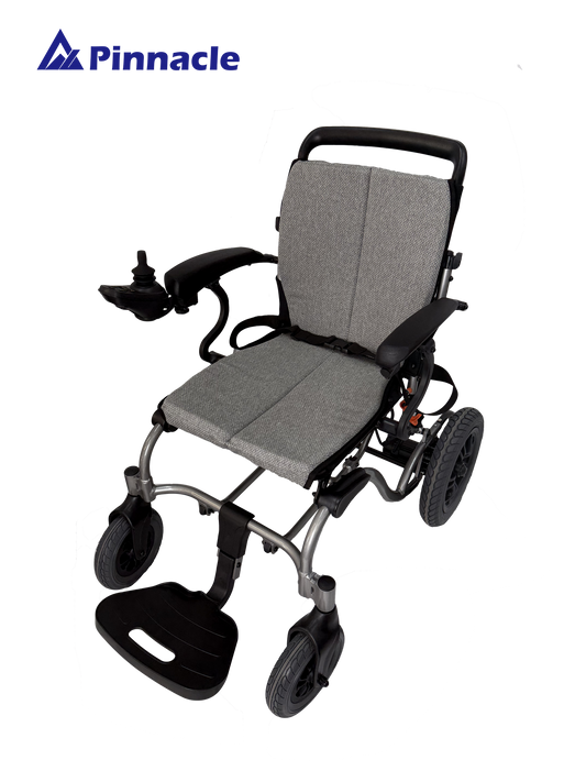 Foldable Electric Wheelchair with USB Charging, Lighting & Long Range Mobility