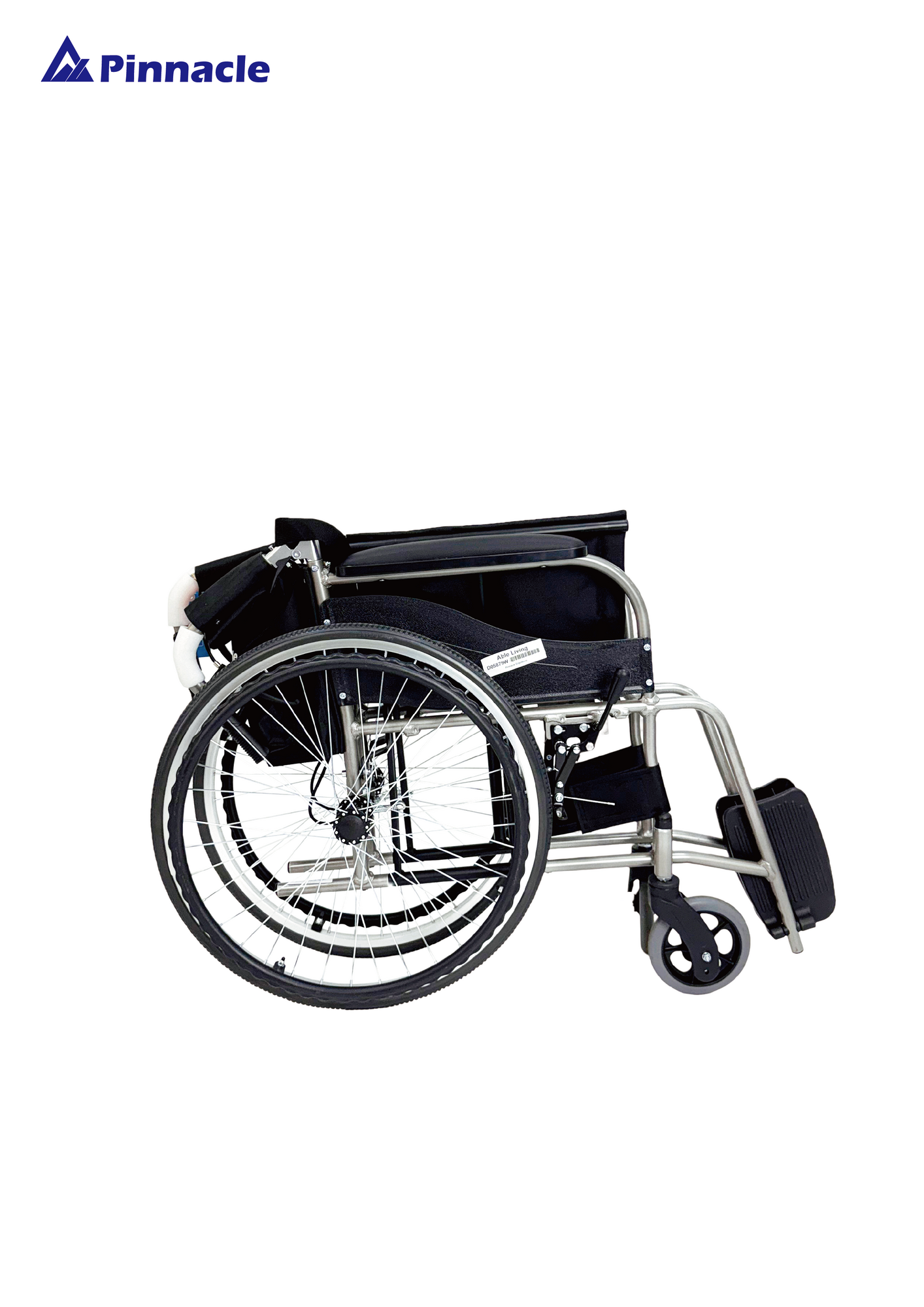 ErgoMove Self-Propelling Wheelchair | Ultralight 13.5kg | Padded Contoured Seat | 115kg Capacity