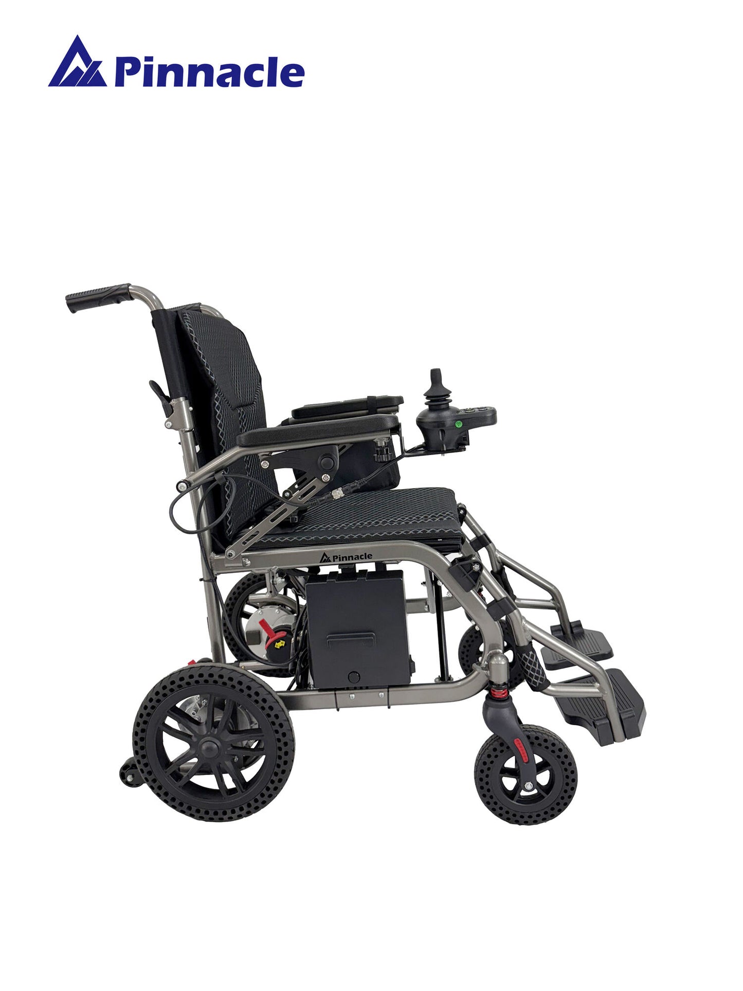 Lightweight Electric Wheelchair with Dual Battery Option, Quiet Motor & Compact Fold