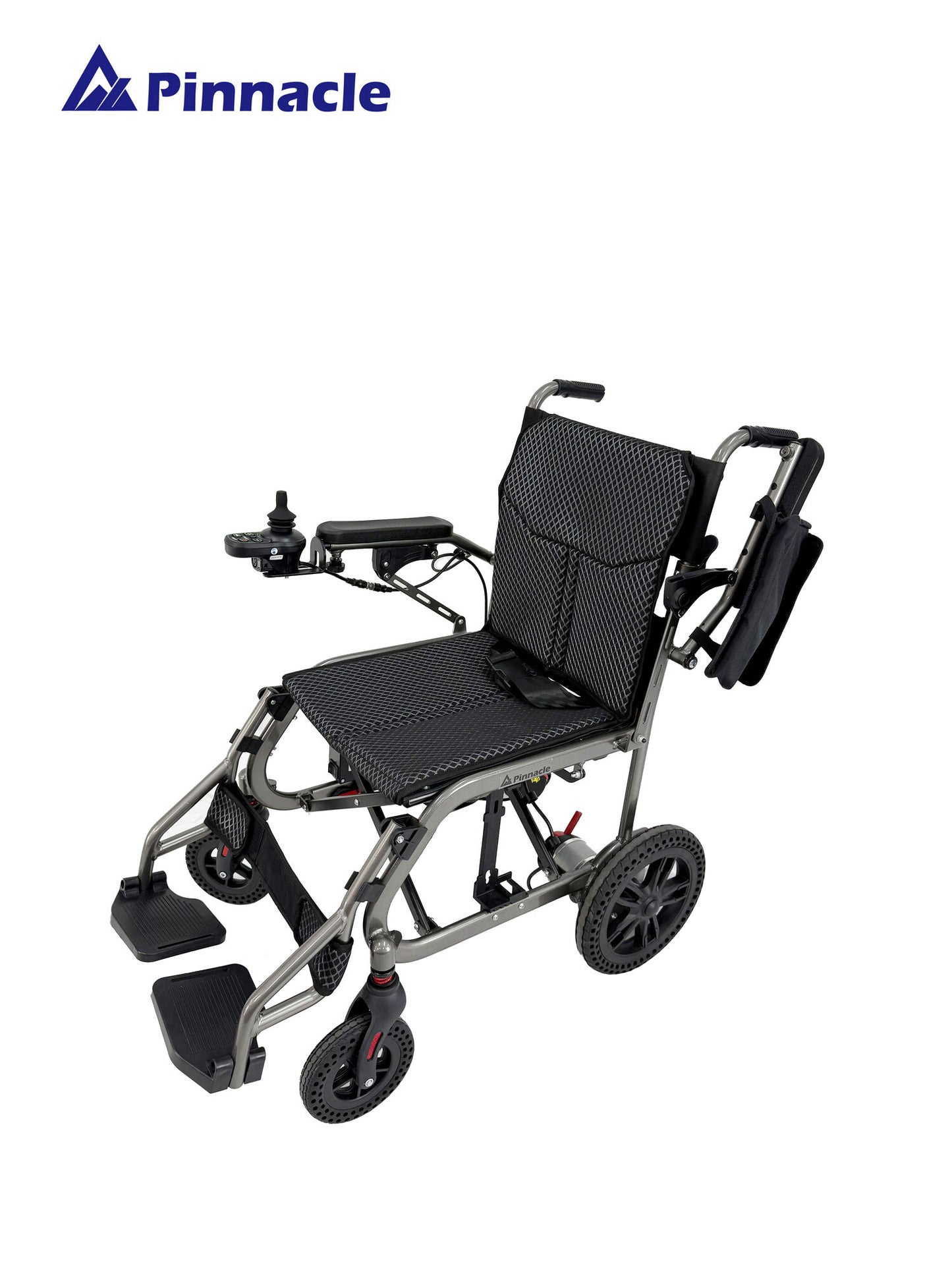 Lightweight Electric Wheelchair with Dual Battery Option, Quiet Motor & Compact Fold