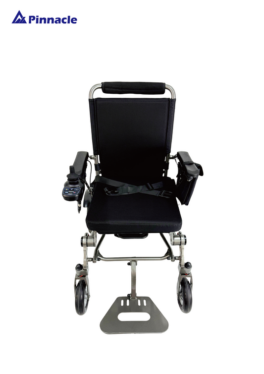 Foldable Electric Wheelchair with Dual Motors, Long Range & Suspension