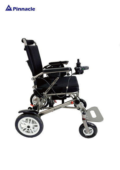 Foldable Electric Wheelchair with Dual Motors, Long Range & Suspension