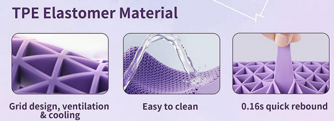 Dreame TPE Cervical Pillow | Honeycomb Support | Breathable Cooling Design