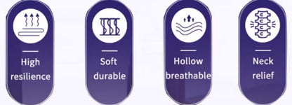 Dreame TPE Cervical Pillow | Honeycomb Support | Breathable Cooling Design
