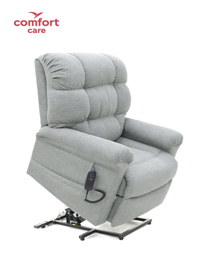 Cloud Comfort Power Lift Recliner Sofa – Dual Motor Tech Leather (Light Grey, Ash, Brown)